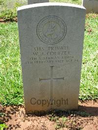 Dar Es Salaam War Cemetery - Coetzer, Willem Johannes